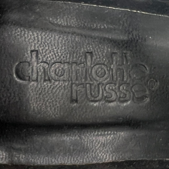 Charlotte Russe Black Suede Ankle Wrap Back Zipper Stiletto Heels Size 7 Women’s - Picture 2 of 8